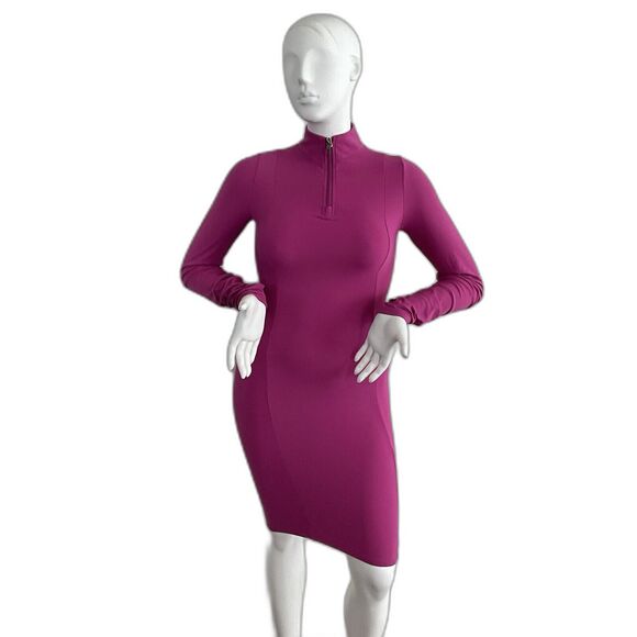 Vitality Balance Fuchsia Tati Long Sleeve Dress 1/4 Zip Athletic Exercise L - Picture 2 of 14
